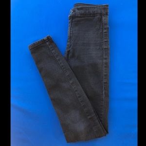 Black Topshop Joni Jeans